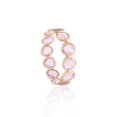 thumbnail image 2 of VR Jewels Modern Pink Sapphire Eternity Band in 18K Solid Yellow Gold- Party Wear Gemstone Stacking Ring for Women's, 2 of 3