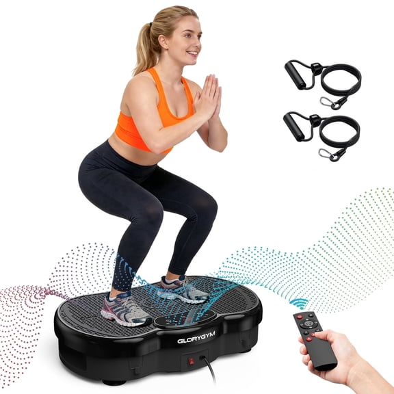 Anqdy Vibration Plate Exercise Machine 330 lbs Weight Capacity Black