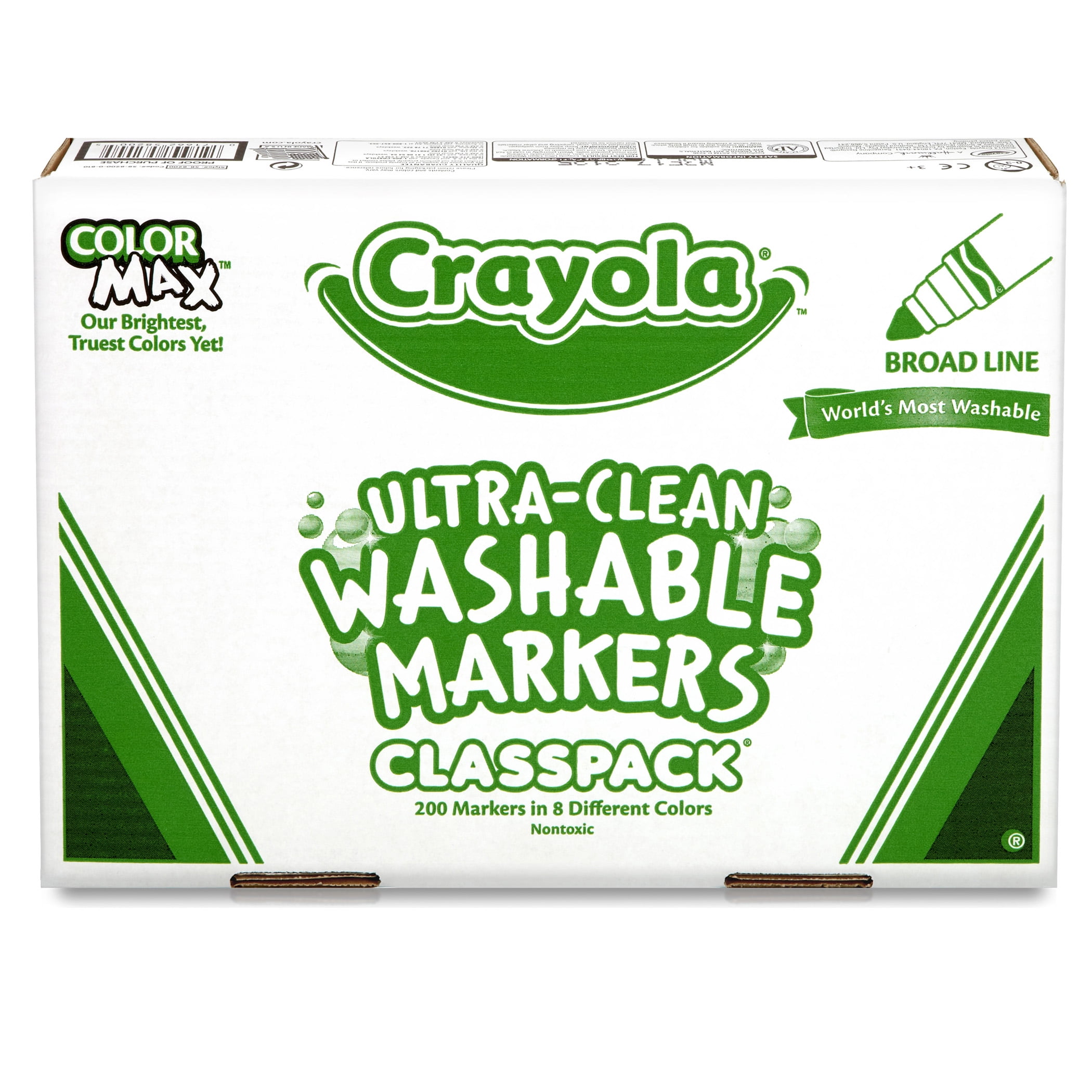 6 Packs: 200 ct. (1,200 total) Crayola® Classpack® Fine Line Markers