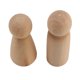 thumbnail image 3 of 100 Piezas 65 mm Munecas de Clavija de Madera Sin Terminar Pequena Muneca de Madera Cuerpos Personas Decoraciones,Color de Madera, 3 of 5