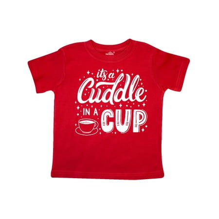 

Inktastic It s a Cuddle in a Cup with Stars and Mug Gift Toddler Boy or Toddler Girl T-Shirt