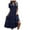 Navy, variant on ZQUUVOU Women's Summer Casual Dress Lapel Callor Button Down Long Sleeve Tiered Dresses Olive Green