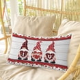 thumbnail image 4 of Valentine's Day Pillow Covers, Linen Long Throw Pillow Case, Vintage Love Heart Romantic Roses Gnomes Holiday Pillow Protector Decorative Cushion Cover for Living Room/Bedroom 24" x 36", 4 of 8