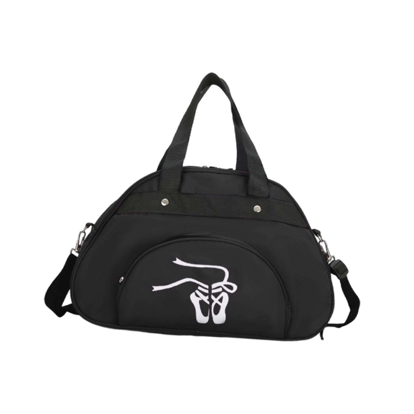 Dance Bag Sport Gym Duffle Overnight Shoe Storage Nylon Fabric for Women Girls Ballet Studio Use