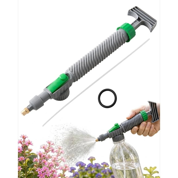 Manual Drink Bottle Sprayer with Adjustable Nozzle, Reusable Watering Tool for Plants, Cleaning, Pet Care, and Household Use with Easy Spray