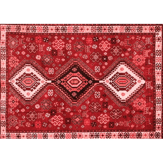 Ahgly Company Indoor Rectangle Persian Red Traditional Area Rugs, 5' x 8'