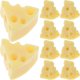 thumbnail image 2 of Artificial Mini Cheese Model Kitchen Decor Realistic Texture Classical Design Resin Material 1.80X1.80X1.00CM 50Pcs, 2 of 5