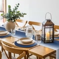 thumbnail image 6 of Navy Blue Ombre Round 15 Inch Placemats Set of 6, Modern Abstract Art Gradient Aesthetics HeatResistant Non Slip Place Mats for Dining Table, Wipeable Braided Kitchen Table Mats for Housewarming, 6 of 9