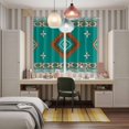 thumbnail image 6 of Curtains 84 Inches Long 2 Panels, Teal Brown Boho Grommets Window Treatment Curtain, Abstract Aztec Tribe Ethnic Geometric Thermal Curtains Drapes for Living Room/Bathroom, 6 of 9
