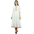 thumbnail image 1 of Bimba Kurti Ethnique Évasée pour Femmes avec Franges, 1 of 2
