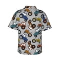 thumbnail image 3 of Picia Color Tractor Gentle Cotton Regular Fit Short Sleeve Casual Hawaiian Shirt for Men-Small, 3 of 9