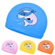 thumbnail image 3 of 2 juegos de gorros de natación para niños gorros de natación de poliéster elástico para niños y niñas de 1 a 8 años rosa amarillo, 3 of 5