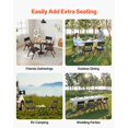 thumbnail image 6 of VEVOR Wooden Folding Chairs with Leather Cushion,Set of 2, Portable Foldable Cushion Chair with Wooden Frame,Easy Assembly, Modern Leather Padded Dining Chair for Office, Wedding, Party, Home, Black, 6 of 9