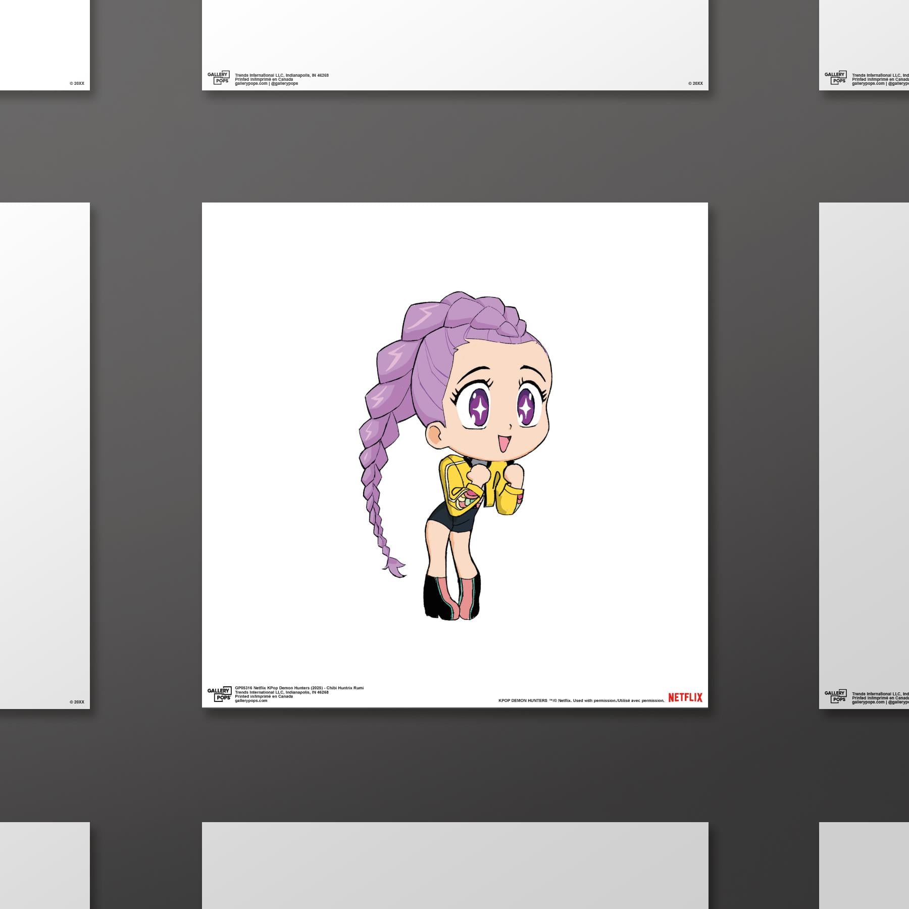 Gallery Pops Netflix KPop Demon Hunters (2025) - Chibi Huntrix Rumi Wall Art