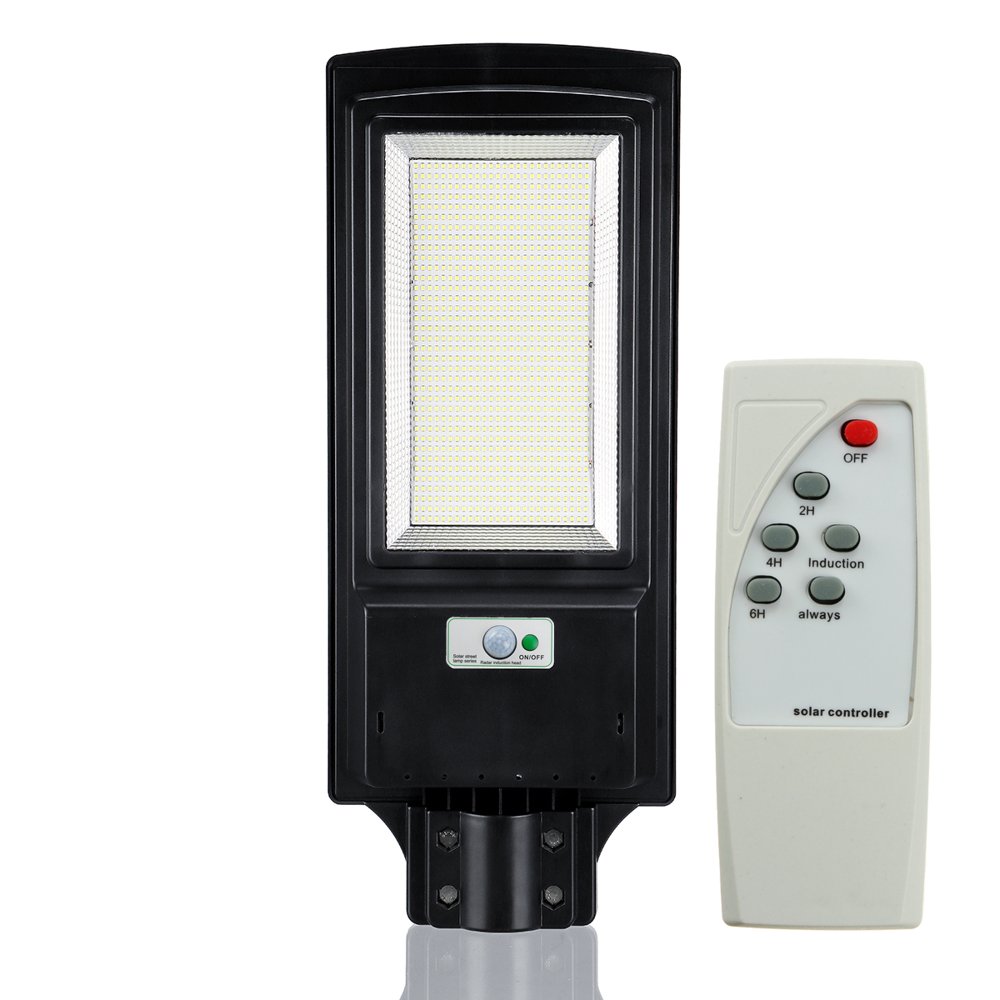 1000W/2000W LED Solar Street Lights, Outdoor Dusk to Dawn Pole Light