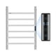 thumbnail image 1 of Toallero calefactable de pared de 6 barras VEVOR para baño, color plateado, 1 of 9