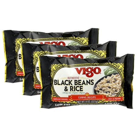 (3 Pack) Vigo Black Beans & Rice, 8 oz