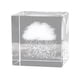 thumbnail image 2 of Pisapapeles de cristal 3D, recuerdos grabado de señales meteorológica adornos artesanales para oficina, hogar, habitación, decoración de Lluvia perfecl Cubo de cristal, 2 of 7