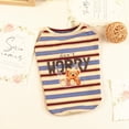 thumbnail image 4 of Dog Shirt Vest Lightweight Stretchy Dog T-Shirts Soft Cool Pet Shirts Sleeveless Stripe Vests Breathable Clothes for Puppy Kitty Cats Small Medium Dogs, 4 of 8