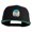 Black, variant on Rio Grande River Embroidered Wool Blend Snapback Cap - Black OSFM