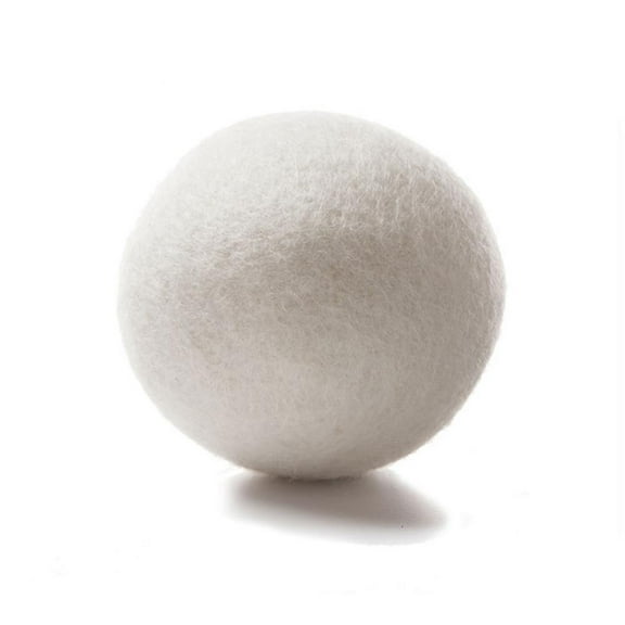 Natural Wool Dryer Ball, Reusable Laundry Dryer Ball for Faster Drying, Fabric Softener Alternative, Reduces Static & Wrinkles, 6 cm, 1 Pack