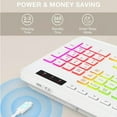thumbnail image 7 of Wireless Keyboard Rechargeable Ergonomic with 9 Effects Backlits, Wrist Rest, Phone Holder, Silent Keys for PC, Laptop, Windows, Mac, 7 of 7