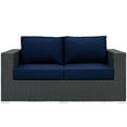 thumbnail image 4 of Modway Sojourn Outdoor Patio Sunbrella® Loveseat in Canvas Navy, 4 of 6