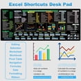 thumbnail image 2 of Excel Cheat Sheet Desk Pad (31.5x11.8in) - Extended Large Mouse Pad for Desk & Keyboard Mouse Mat with Shortcut Keys. Non-Slip XL Office Mat, Home Accessories & Gadgets for Men, Accountants, 2 of 7