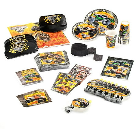 Monster Truck Birthday Party Pack for 8