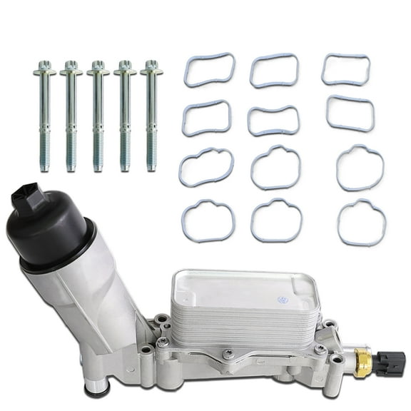 MITZONE 926-876 926-959 Aluminum Oil Cooler Filter Housing Assembly Compatible with 2011-2025 Chrysler Dodge Jeep Grand Cherokee Ram 1500 2014-2024 Ram ProMaster 1500 2500 3500 3500 3.6L V6 68308741A