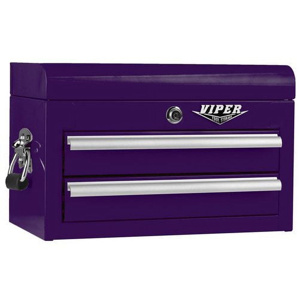 Viper Tool Storage V218MCBL 18-Inch 2-Drawer 18 Gauge Steel Mini