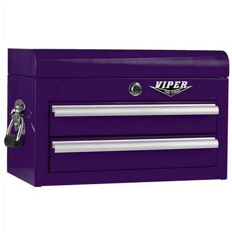Viper Tool Storage V218MCBL 18 Inch 2 Drawer 18 Gauge Steel Mini