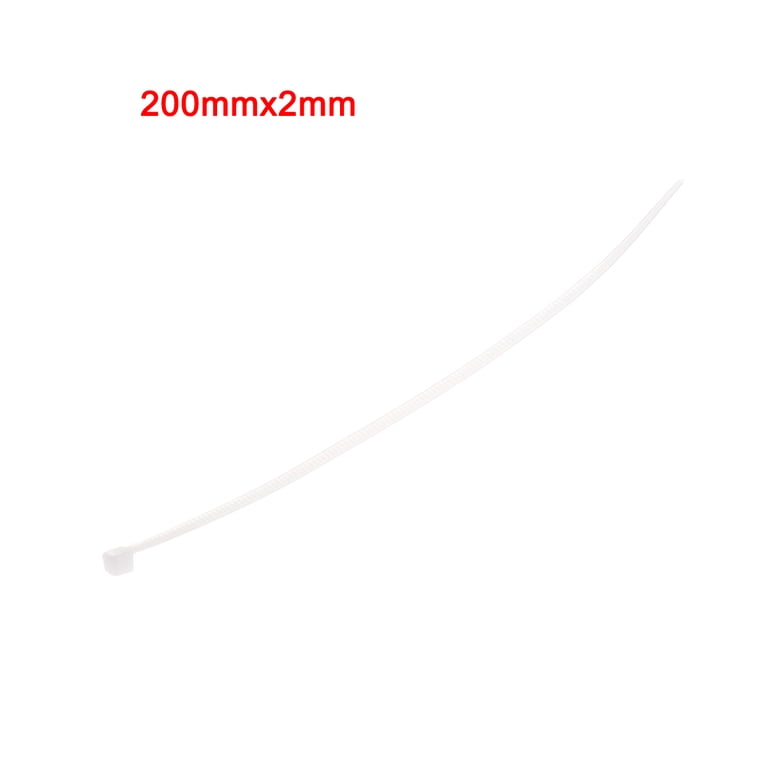 Nestling 8-Inch Zip Ties – 100-Pack, Nylon 66, 40Lbs Tensile Strength, UV Resistant, Self-Locking, White, For Indoor & Outdoor Use