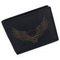 thumbnail image 2 of New Skull & Wings Printed Logo Mens RFID Bifold Genuine Leather Wallet, 2 of 21