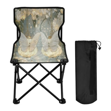 YAZAOO Camping Chairs Modern Butterfly Lanterns Pattern Folding chair
