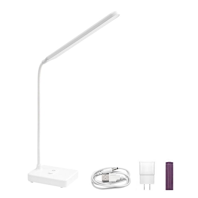 Lampe de Table 2.5W 5V Lampe de Lecture Réglable 360 ° Rotation Lampe de Bureau Flexible Chargeant et Dirigeant la Tête de Charge de Puissance
