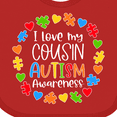 thumbnail image 4 of Inktastic I Love my Cousin Autism Awareness Boys or Girls Baby Bib, 4 of 4