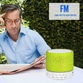 thumbnail image 6 of Bluetooth Wireless Speaker Portable Round Shape LED Lights RechargeableAU-, 6 of 8