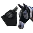 thumbnail image 2 of Horse Fly Lycra Mask, With Ear Protection, Mesh Avoids Uv Rays, For Horse Cob Pony Equestrian Mesh Eyes, 2 of 4