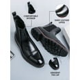 thumbnail image 1 of Men's Chelsea Boots Patent Leather Ankle Boots Fashion Pointed Toe High Top Boots For Streetwear, Business, Parties, Dancing, 1 of 4