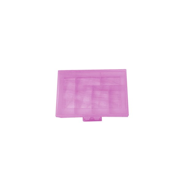 Caja de Almacenamiento con Tapa Mini Viaje Portable Vc Organizador, Plástico Azul 23.3x12x2cm Seis Compartimento Gran Capacidad para Suplementos Deportivos, Visual Transparente