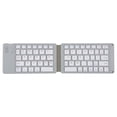 thumbnail image 1 of Riwcyla Convenient Folding Keyboard Compatibility Intelligent Matching Simple & Compact Long,lasting Battery Life Easy to Carry White, 1 of 6