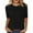 Dark Gray, variant on BLVB Womens Spring Tops Half Sleeve Casual Plain Tunic Shirts Crewneck Knit Ribbed Summer Sweater Work Blouses