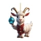 thumbnail image 2 of Adornos navideños para fiestas en casa con forma de cabra, adornos para árboles de Navidad, suministros para fiestas y decoración del hogar, 2 of 5