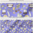 thumbnail image 2 of Soimoi Cotton Voile Fabric Tea Cup,Star Anise & Lemon Slice Vegetable Printed Fabric 1 Yard 56 Inch Wide, 2 of 7