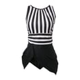 thumbnail image 6 of DHFJKG Tankini With Shorts Set For Women 2 Piece Swimsuits Summer Backless Striped Bathing Suit Stylish Beachwear, 6 of 6