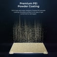 thumbnail image 2 of 3D Printer Ender-5 PEI Printing Plate Kit Ultra-high Adhesion Strong Magnetic Build Platform 235x235mm Suitable for PLA ABS ASA PETG TPU PC PA Filament Gold, 2 of 7
