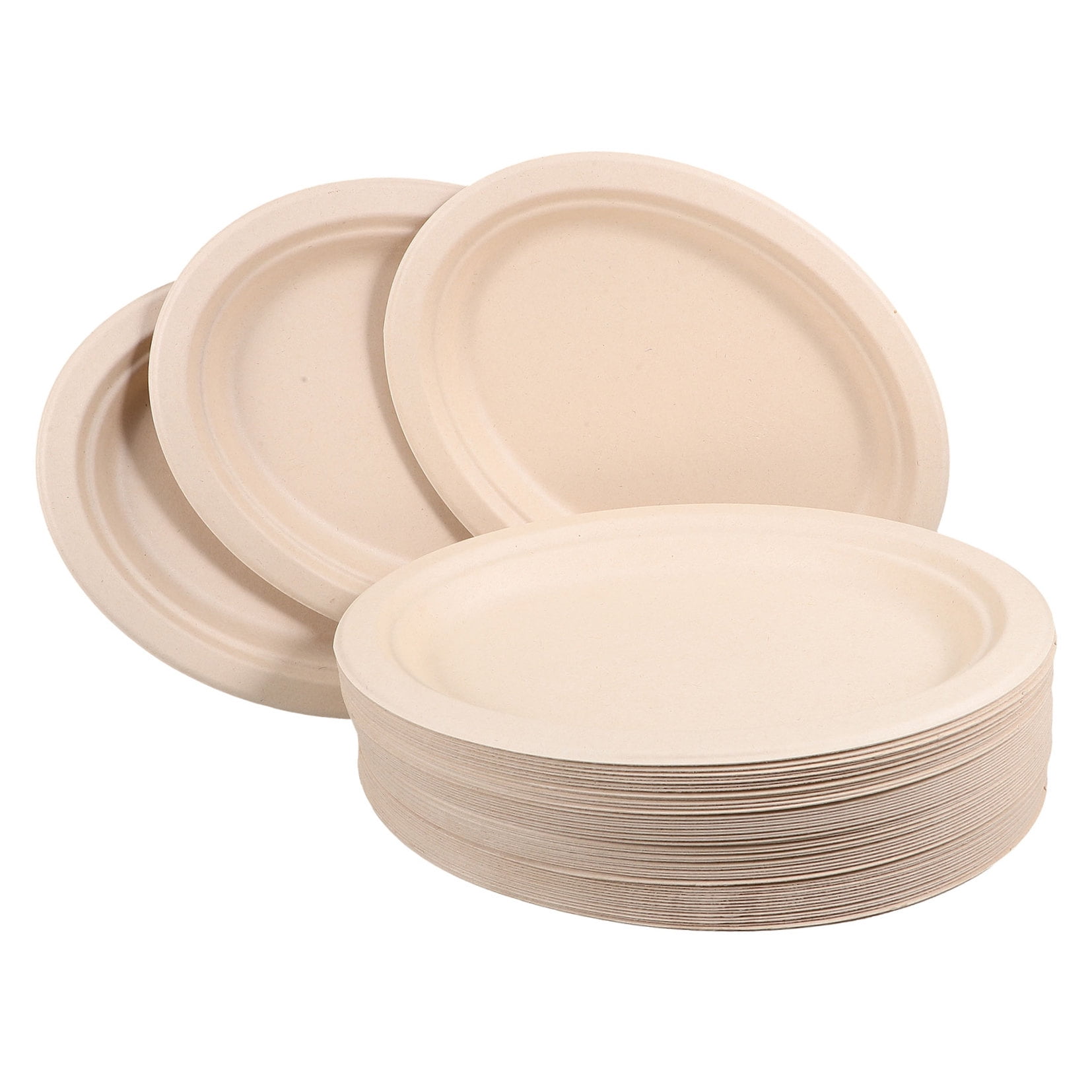 MOKKHNB 50pcs Party Plate Oval Heavy Duty Paper for Events and Gatherings