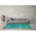 thumbnail image 3 of Ahgly Company Indoor Rectangle Oriental Turquoise Blue Industrial Area Rugs, 5' x 8', 3 of 4