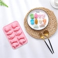 thumbnail image 2 of Nomeni Silicone Molds Clearance, Cartoon Sea Creatures Silicone Mould Fondant Cake Chocolate Cookie Decorating Mould Cake Tools Home Essentials Pink, 2 of 5